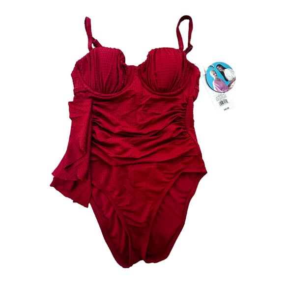 RHODE | One Piece Bathing Suit | Red | NWT | SZ S‎ (4-6) - Picture 1 of 7